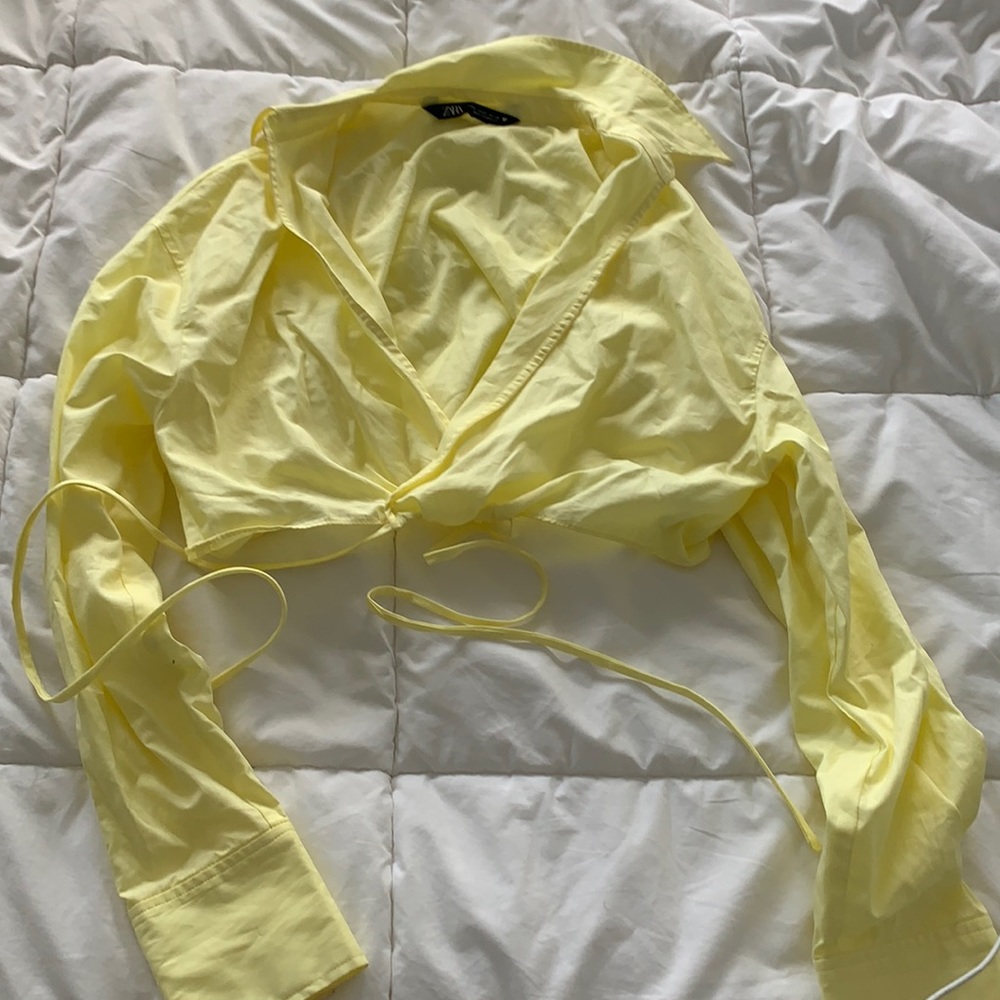 Zara Cropped Shirt